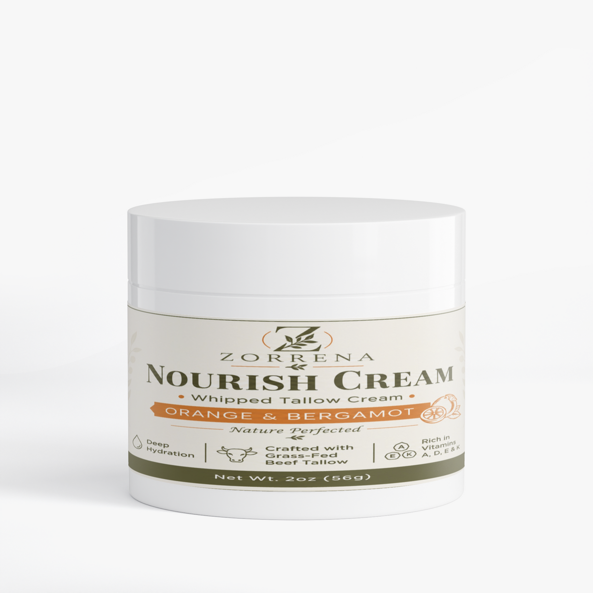 Tallow Cream Orange & Bergamot