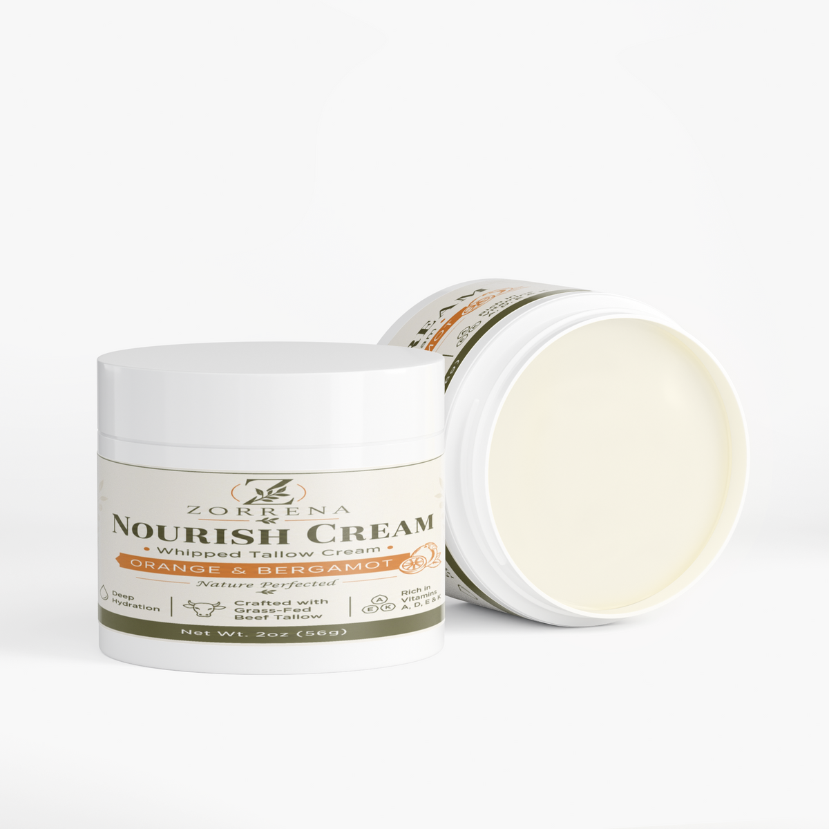 Tallow Cream Orange & Bergamot