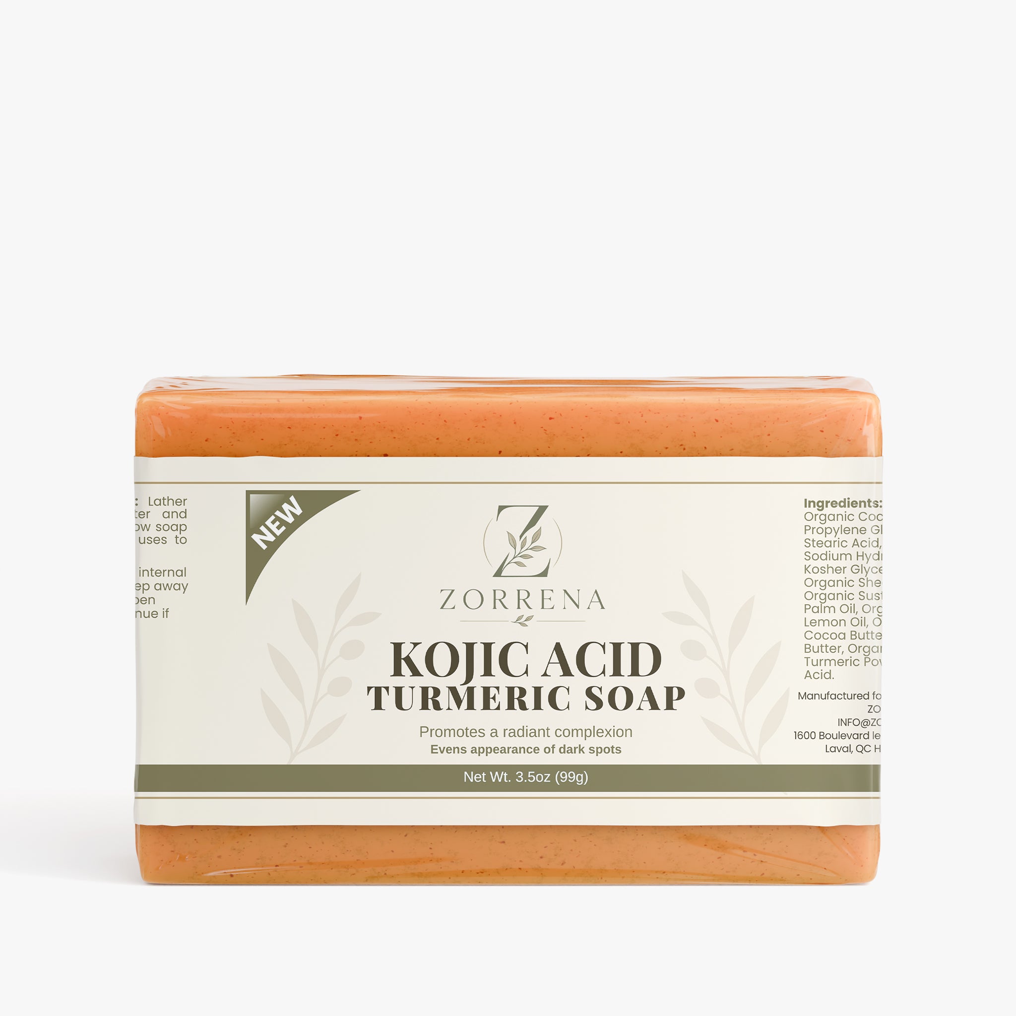Zorrena Kojic Acid Turmeric Soap